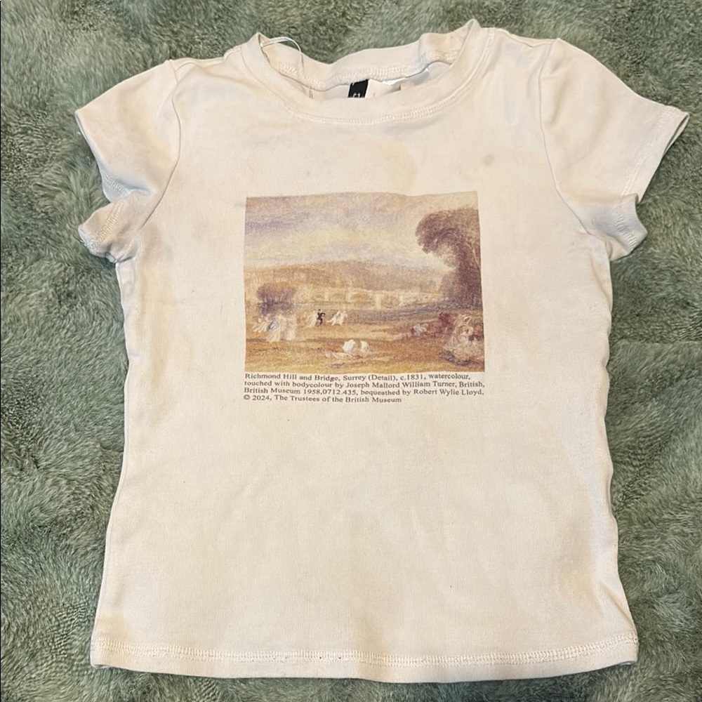 Women Cream Graphic T-Shirt